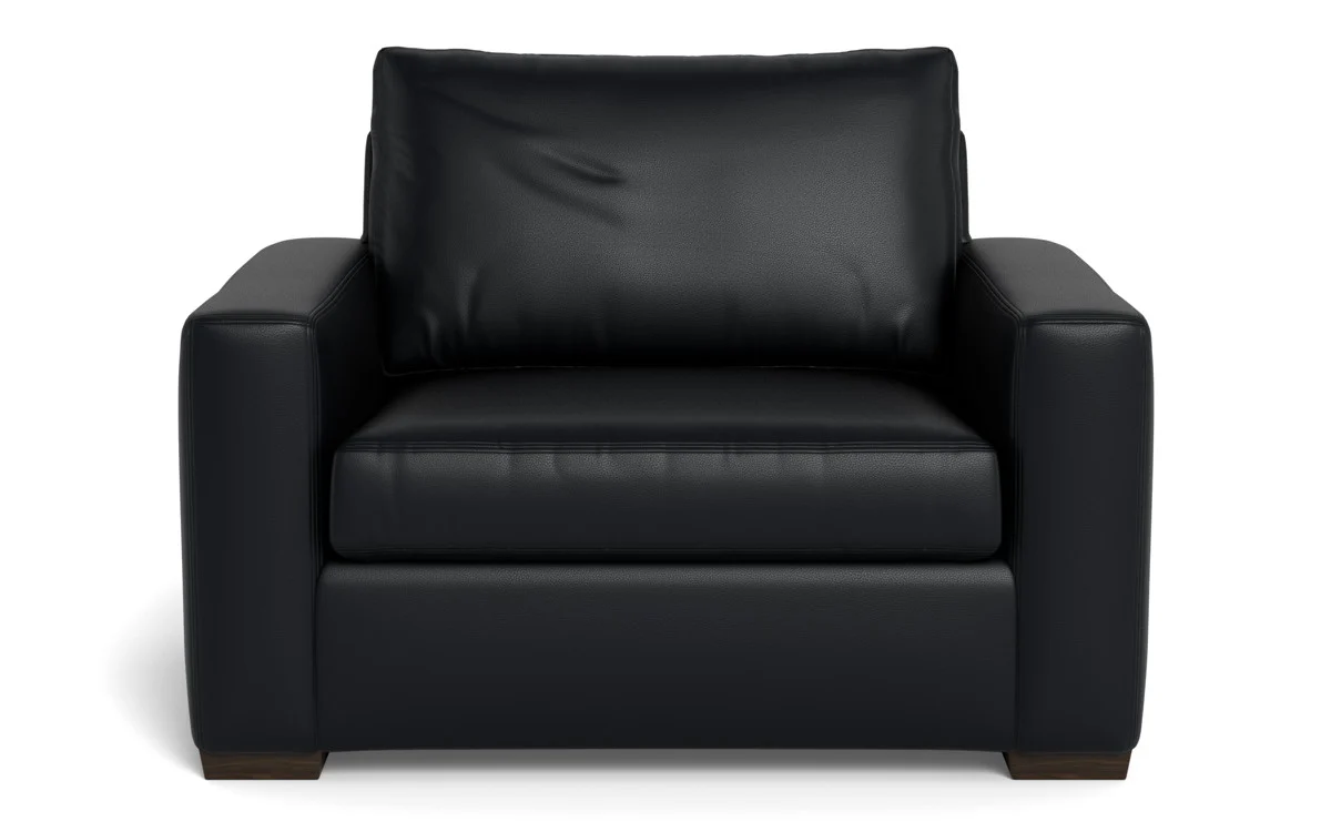 Mas Mesa 52" Deep Leather Arm Chair - Image 20
