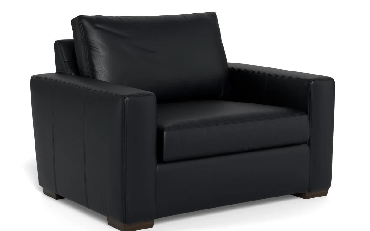 Mas Mesa 52" Deep Leather Arm Chair - Image 21