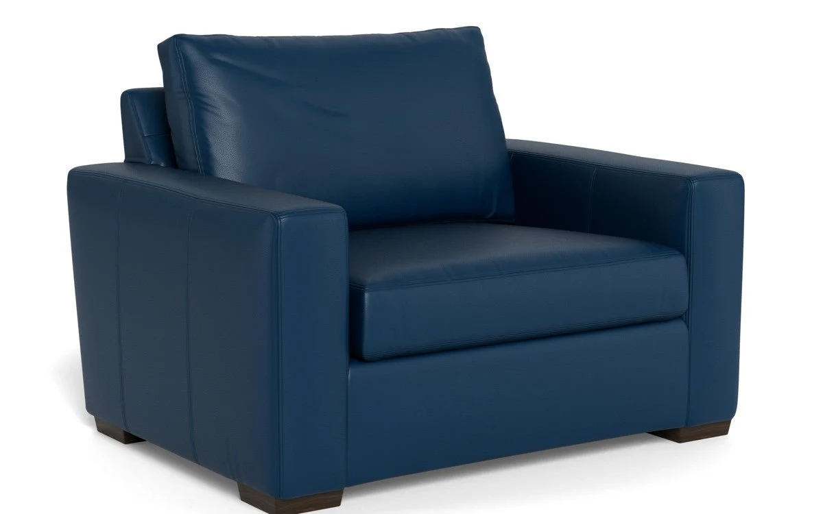 Mas Mesa 52" Deep Leather Arm Chair - Image 30