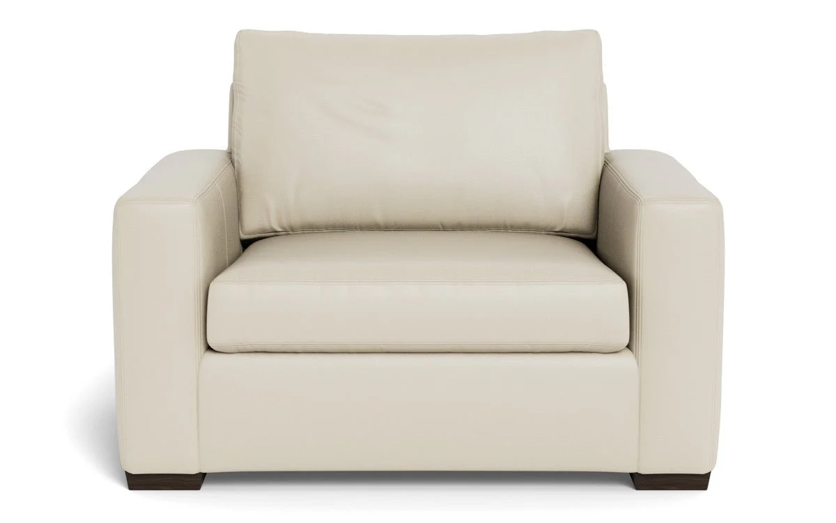 Mas Mesa 52" Deep Leather Arm Chair - Image 32
