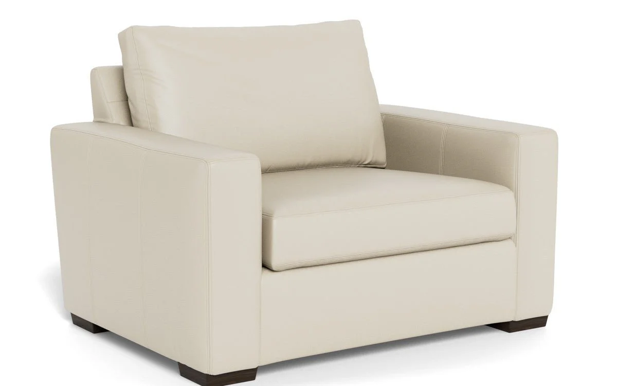 Mas Mesa 52" Deep Leather Arm Chair - Image 33