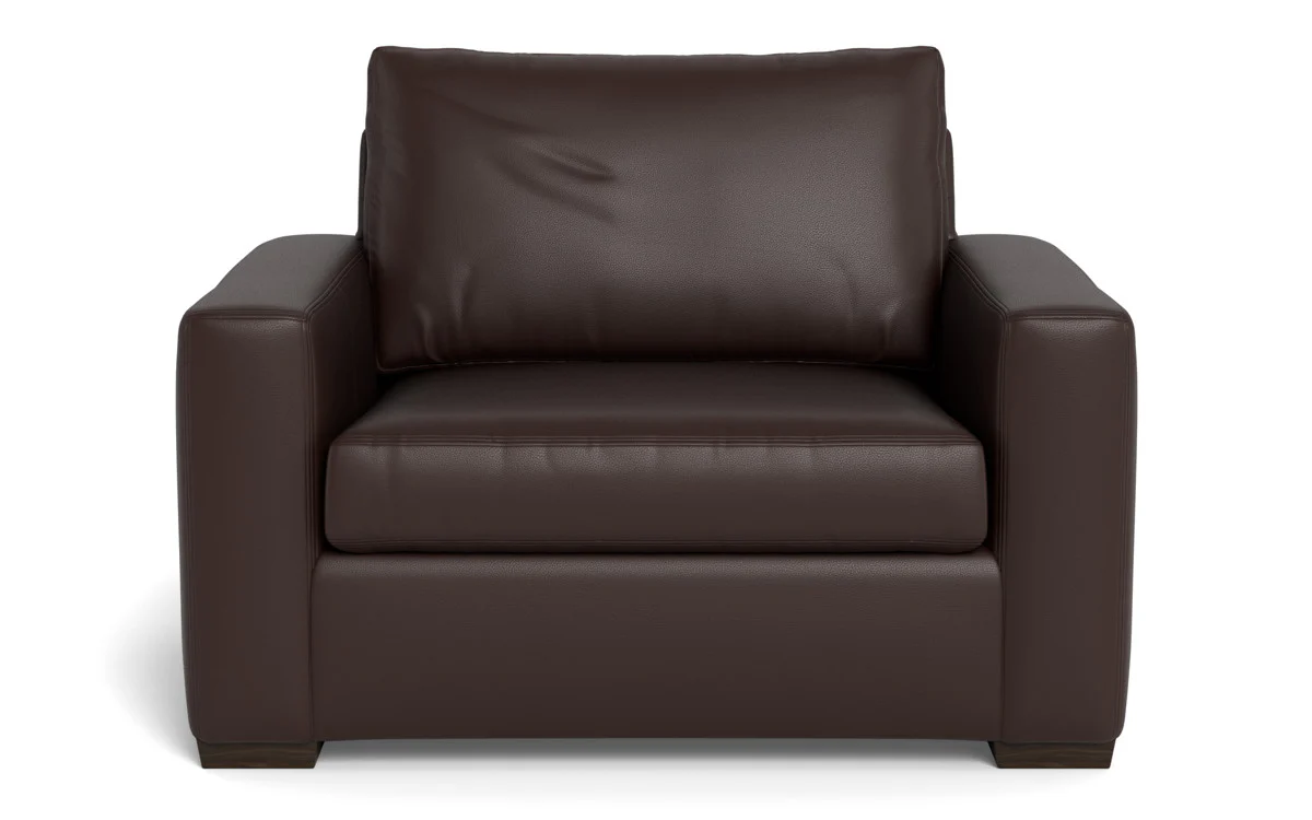 Mas Mesa 52" Deep Leather Arm Chair - Image 35