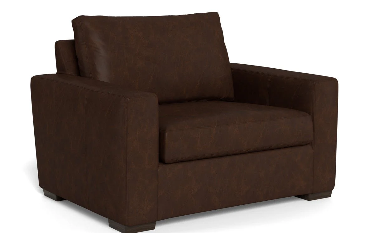 Mas Mesa 52" Deep Leather Arm Chair - Image 4