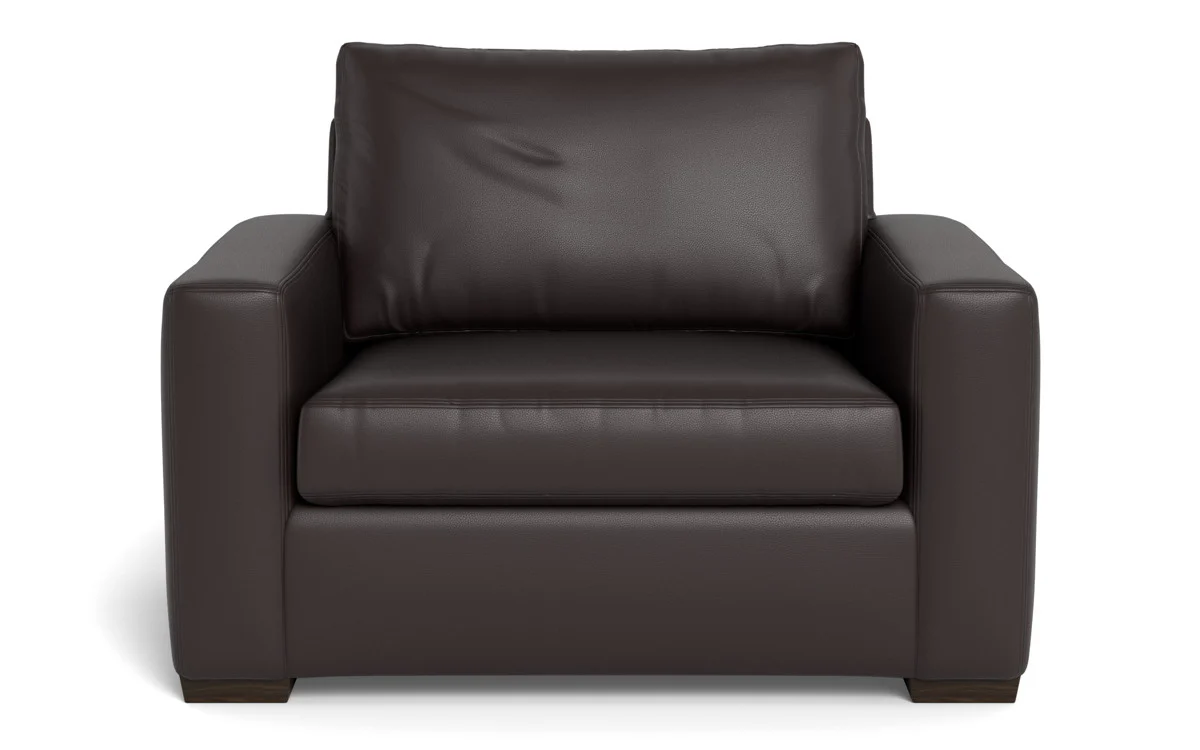 Mas Mesa 52" Deep Leather Arm Chair - Image 41