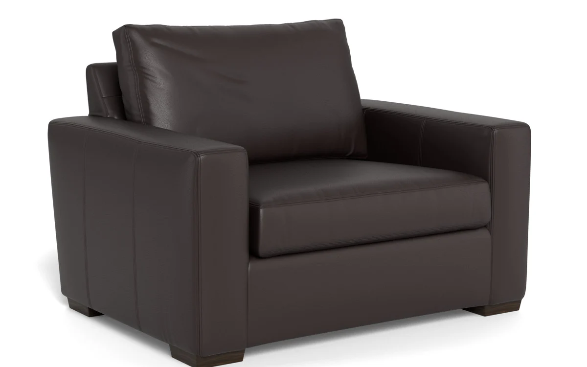 Mas Mesa 52" Deep Leather Arm Chair - Image 42