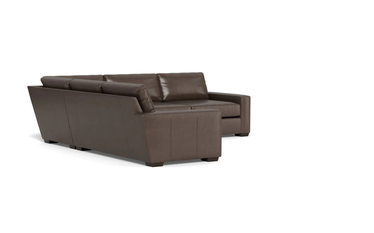 Mas Mesa 127" Deep Leather Corner Sectional - Image 12