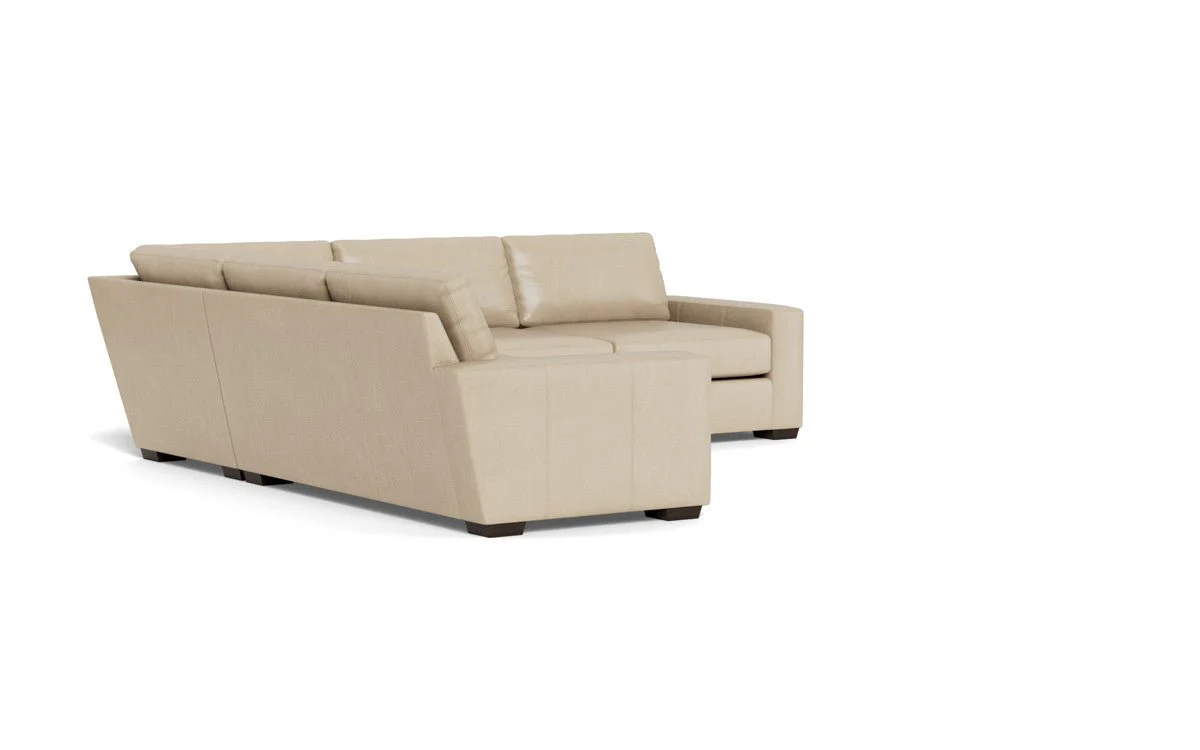 Mas Mesa 127" Deep Leather Corner Sectional - Image 15