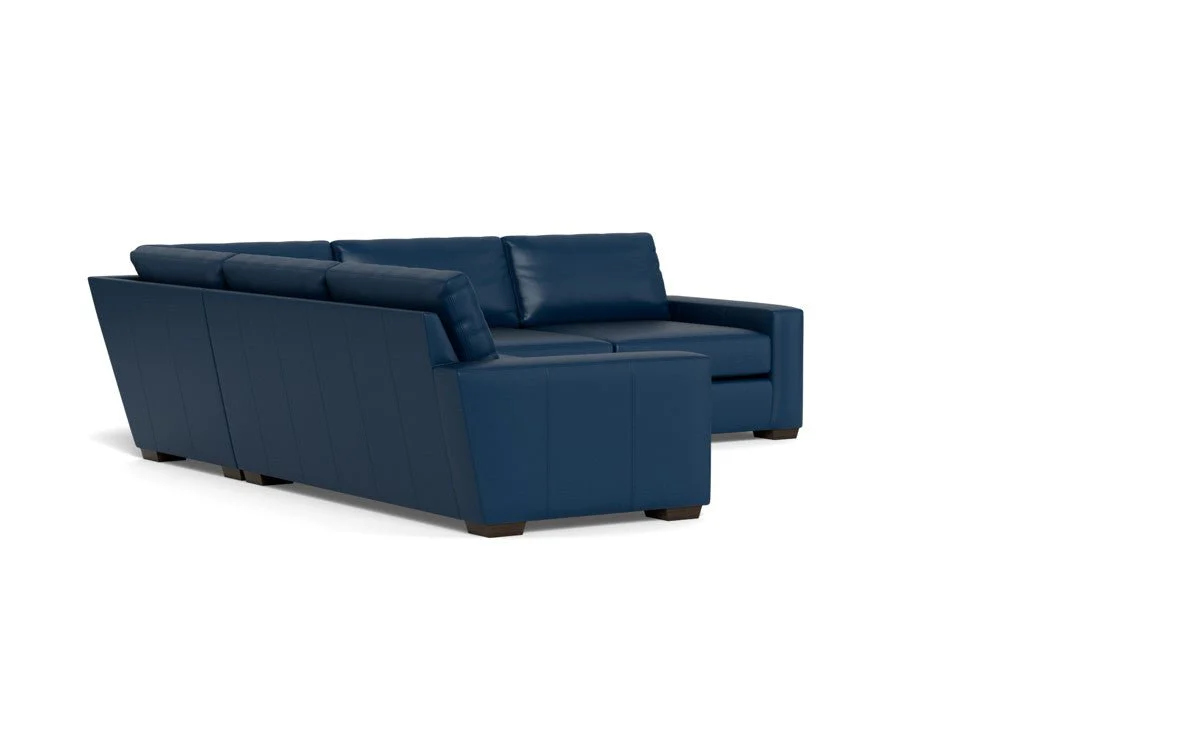 Mas Mesa 127" Deep Leather Corner Sectional - Image 30