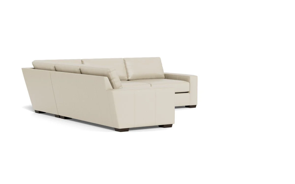 Mas Mesa 127" Deep Leather Corner Sectional - Image 33