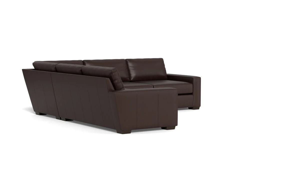 Mas Mesa 127" Deep Leather Corner Sectional - Image 36