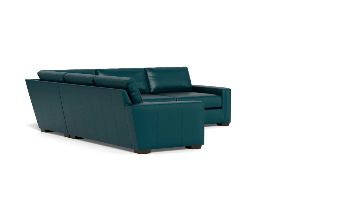 Mas Mesa 127" Deep Leather Corner Sectional - Image 39