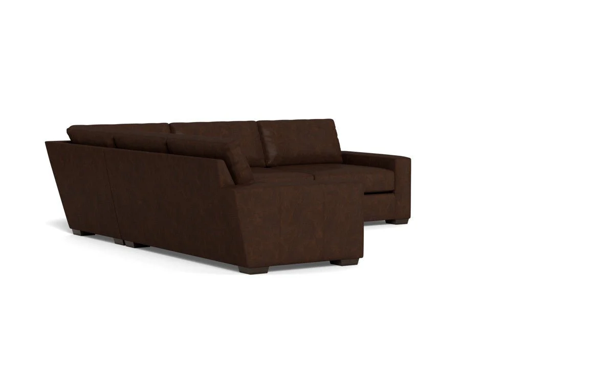 Mas Mesa 127" Deep Leather Corner Sectional - Image 4
