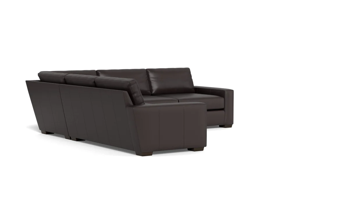 Mas Mesa 127" Deep Leather Corner Sectional - Image 42