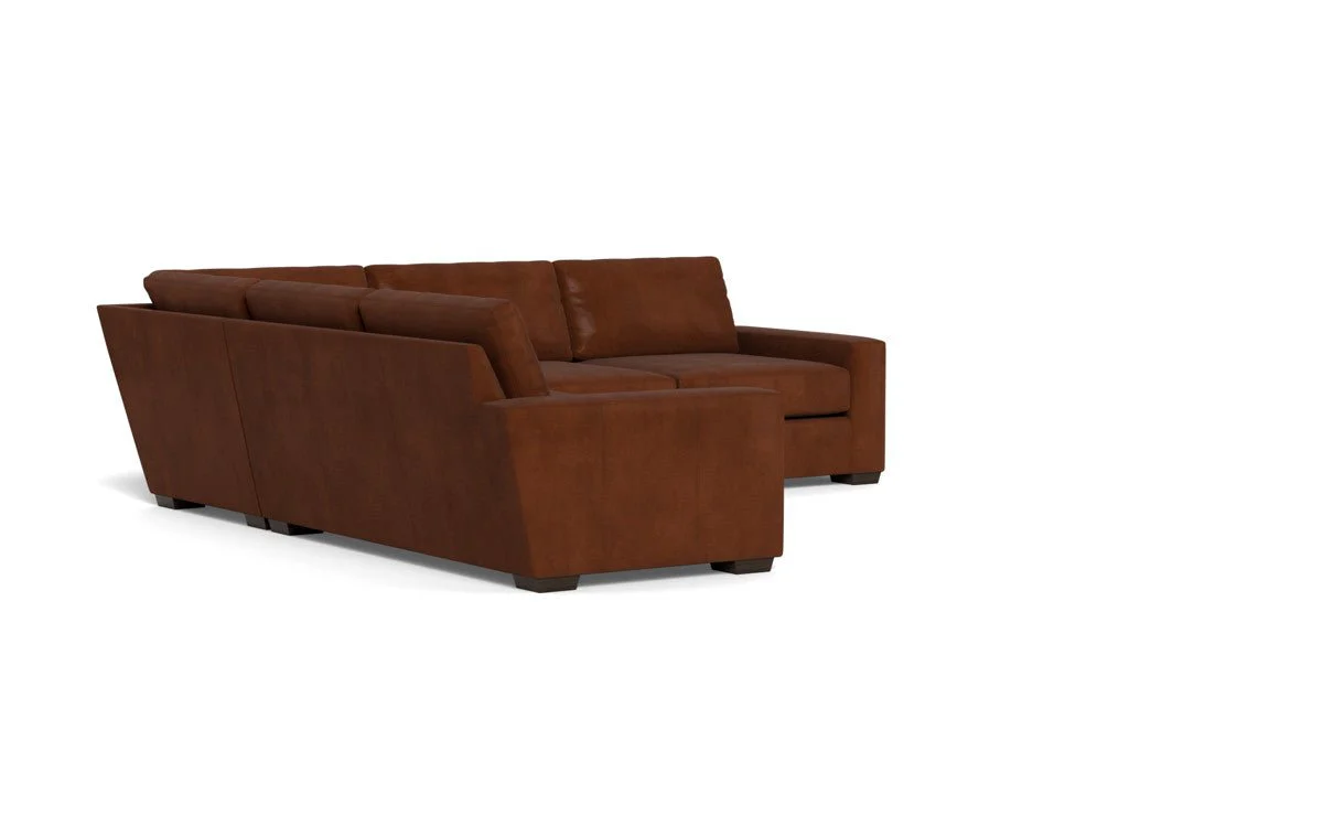 Mas Mesa 127" Deep Leather Corner Sectional - Image 9