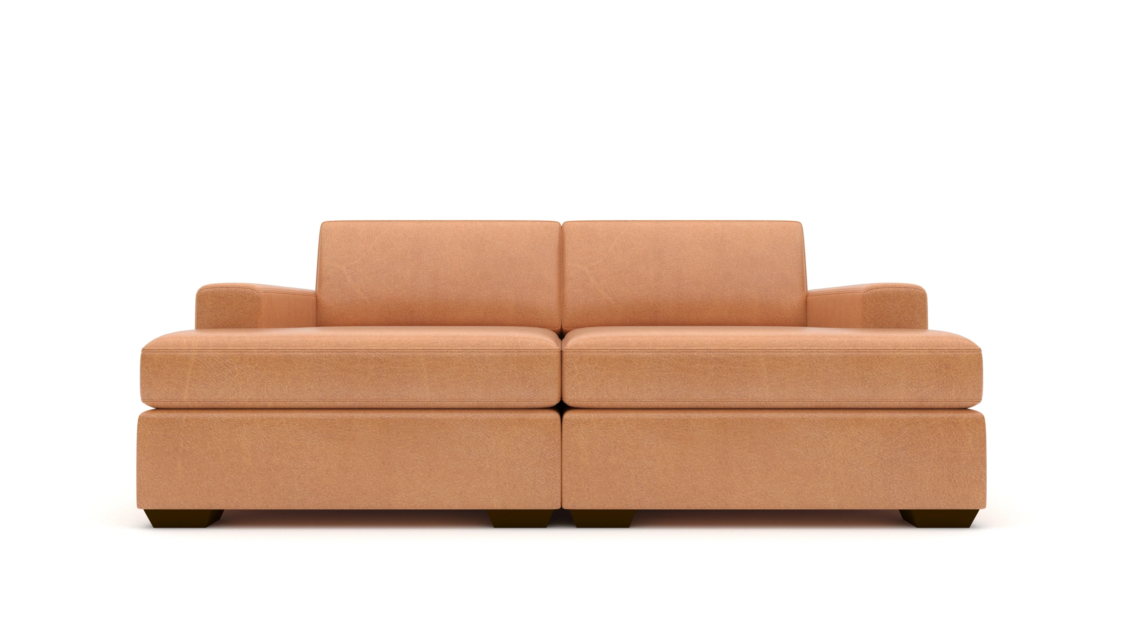 Mas Mesa 86" Deep Leather Double Chaise - Image 3