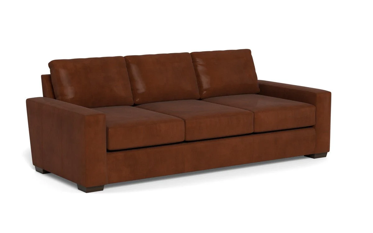 Mas Mesa 101" Deep Leather Estate Sofa - Image 10