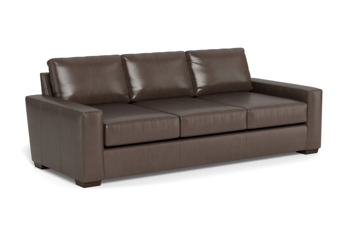 Mas Mesa 101" Deep Leather Estate Sofa - Image 12