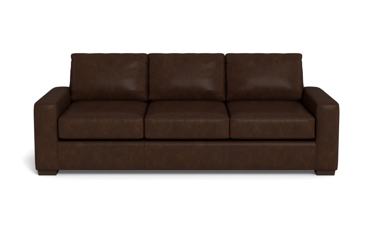 Mas Mesa 101" Deep Leather Estate Sofa - Image 3