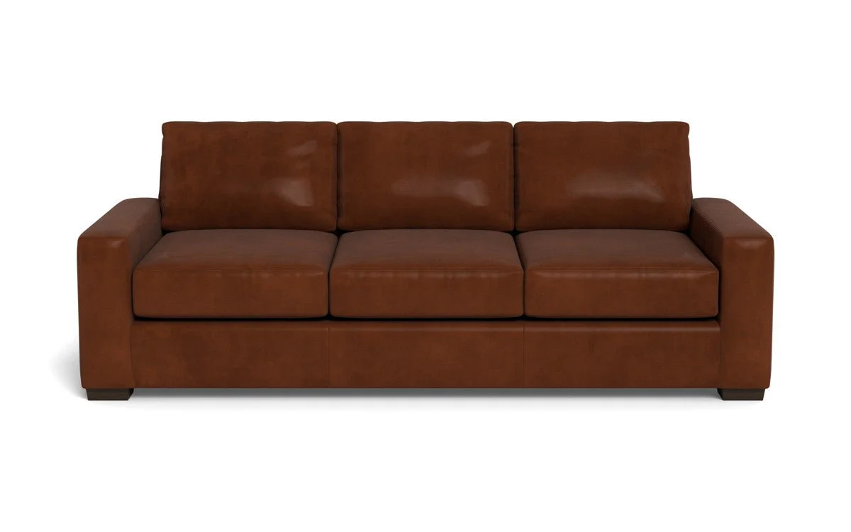 Mas Mesa 101" Deep Leather Estate Sofa - Image 8