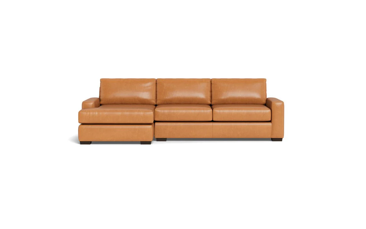 Mas Mesa 123" Deep Leather Left Chaise Sectional - Image 17
