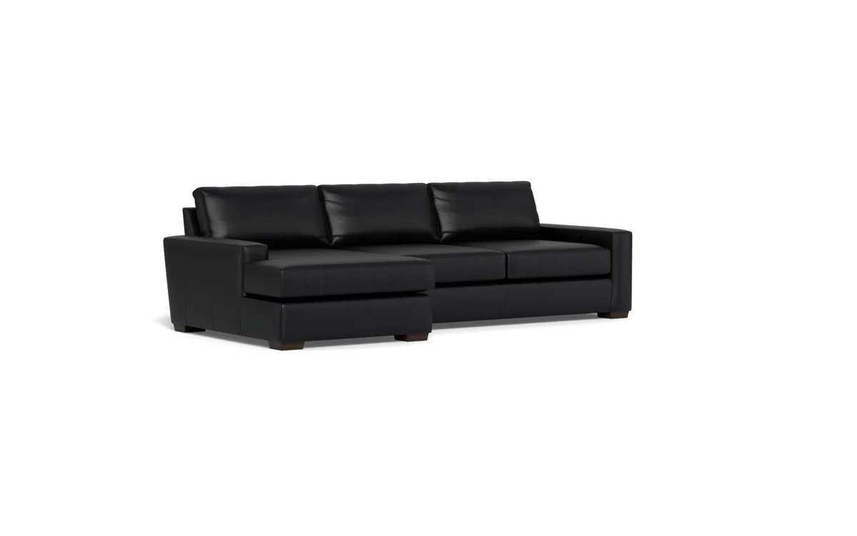 Mas Mesa 123" Deep Leather Left Chaise Sectional - Image 21
