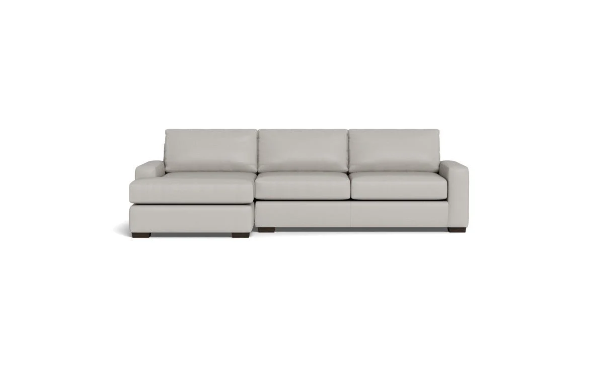 Mas Mesa 123" Deep Leather Left Chaise Sectional - Image 23