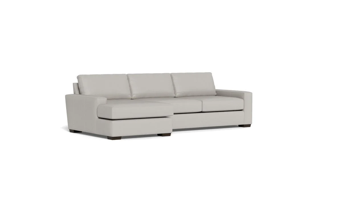 Mas Mesa 123" Deep Leather Left Chaise Sectional - Image 24