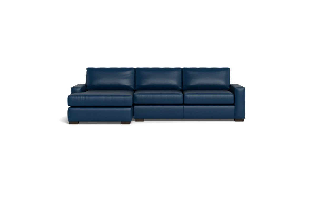 Mas Mesa 123" Deep Leather Left Chaise Sectional - Image 29