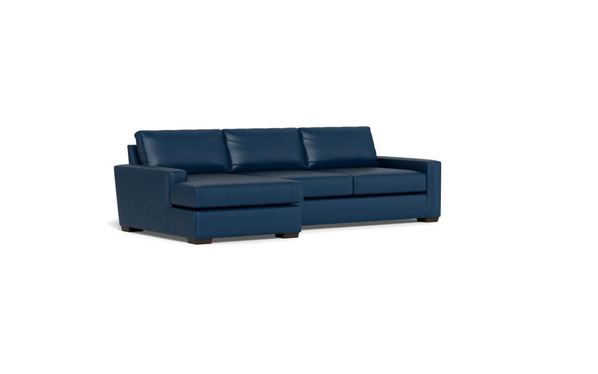 Mas Mesa 123" Deep Leather Left Chaise Sectional - Image 30