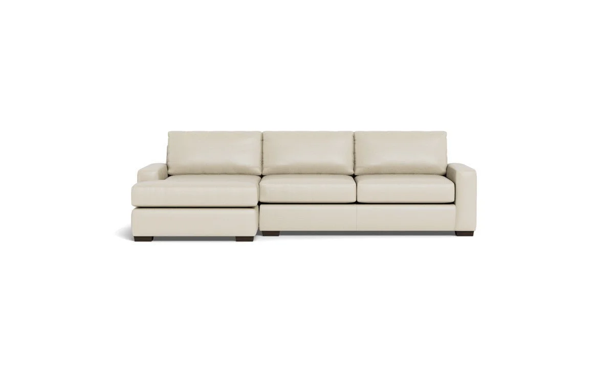 Mas Mesa 123" Deep Leather Left Chaise Sectional - Image 32