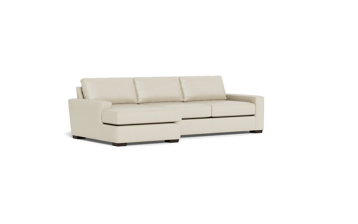 Mas Mesa 123" Deep Leather Left Chaise Sectional - Image 33