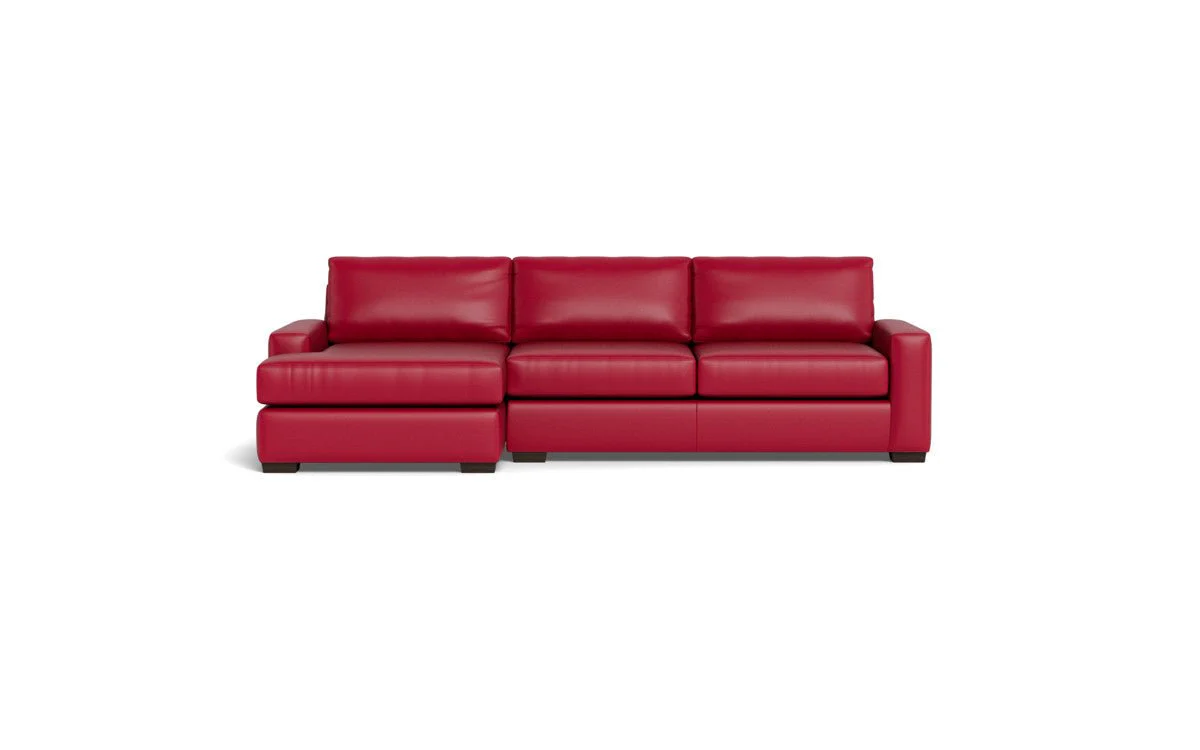 Mas Mesa 123" Deep Leather Left Chaise Sectional - Image 44