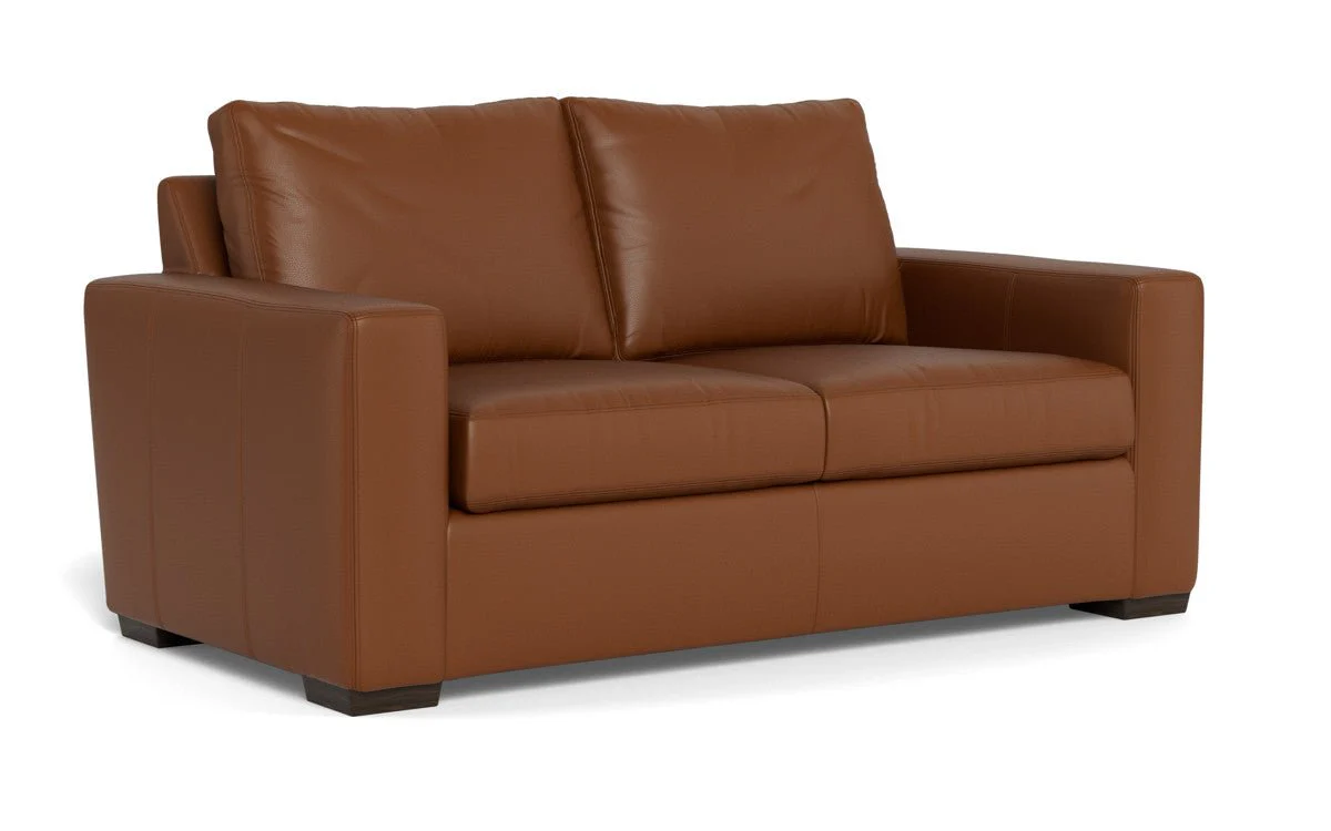 Mas Mesa 72" Deep Leather Loveseat - Image 27