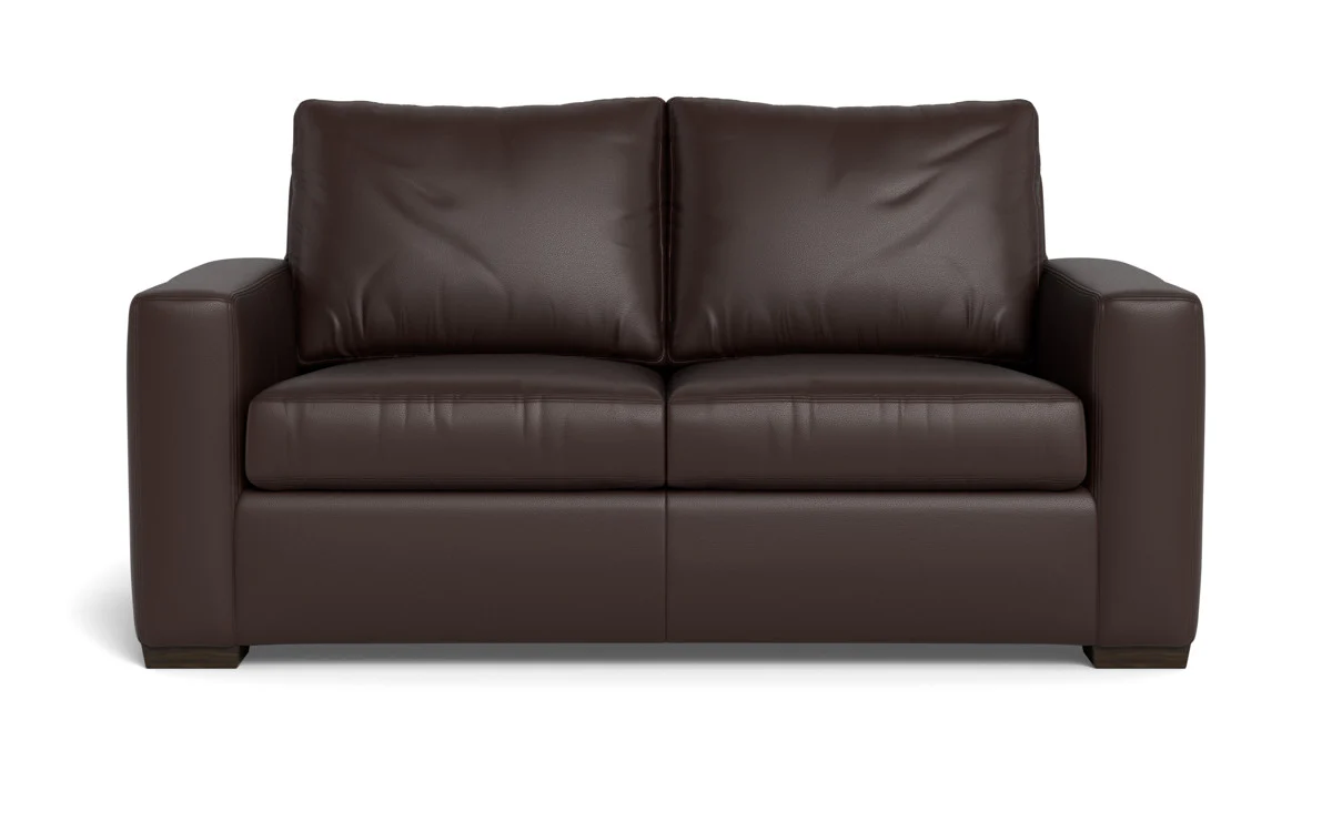 Mas Mesa 72" Deep Leather Loveseat - Image 35