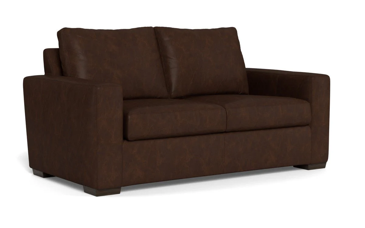 Mas Mesa 72" Deep Leather Loveseat - Image 4