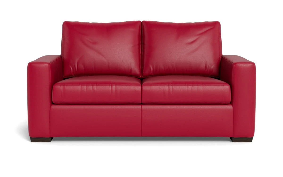 Mas Mesa 72" Deep Leather Loveseat - Image 44