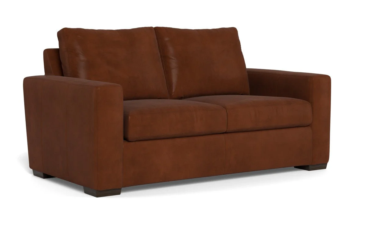 Mas Mesa 72" Deep Leather Loveseat - Image 9