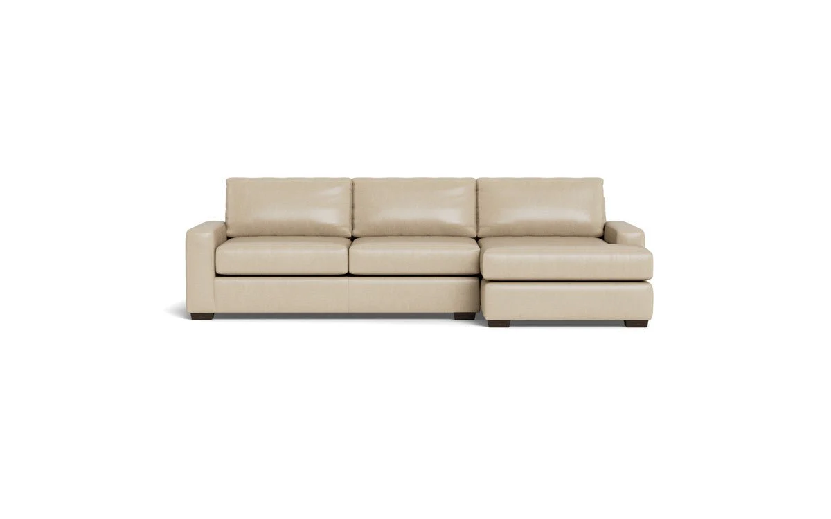 Mas Mesa 123" Deep Leather Right Chaise Sectional - Image 14