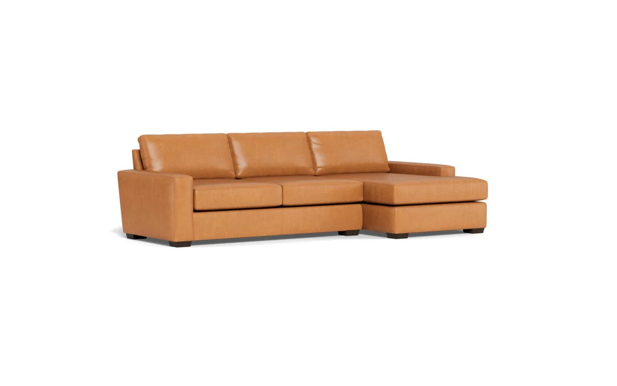 Mas Mesa 123" Deep Leather Right Chaise Sectional - Image 18