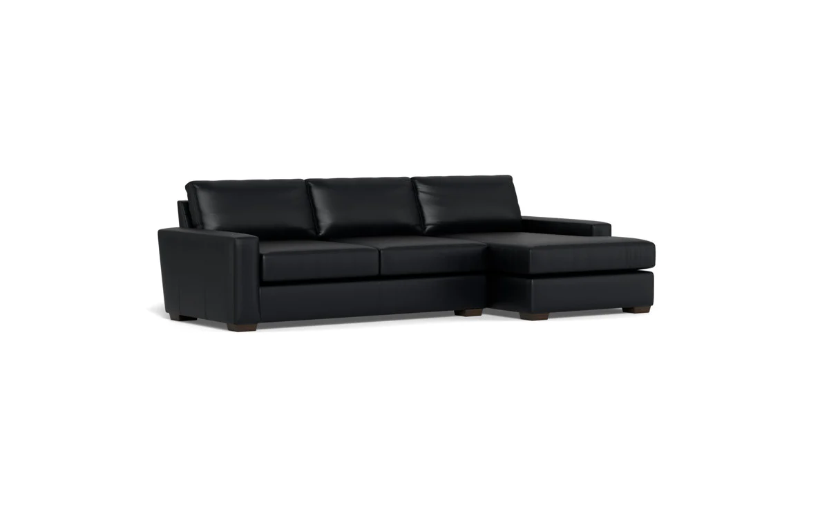 Mas Mesa 123" Deep Leather Right Chaise Sectional - Image 21