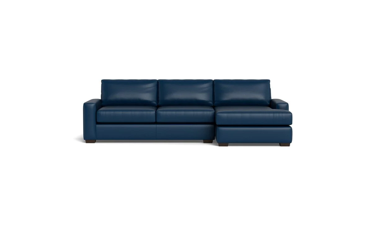 Mas Mesa 123" Deep Leather Right Chaise Sectional - Image 29