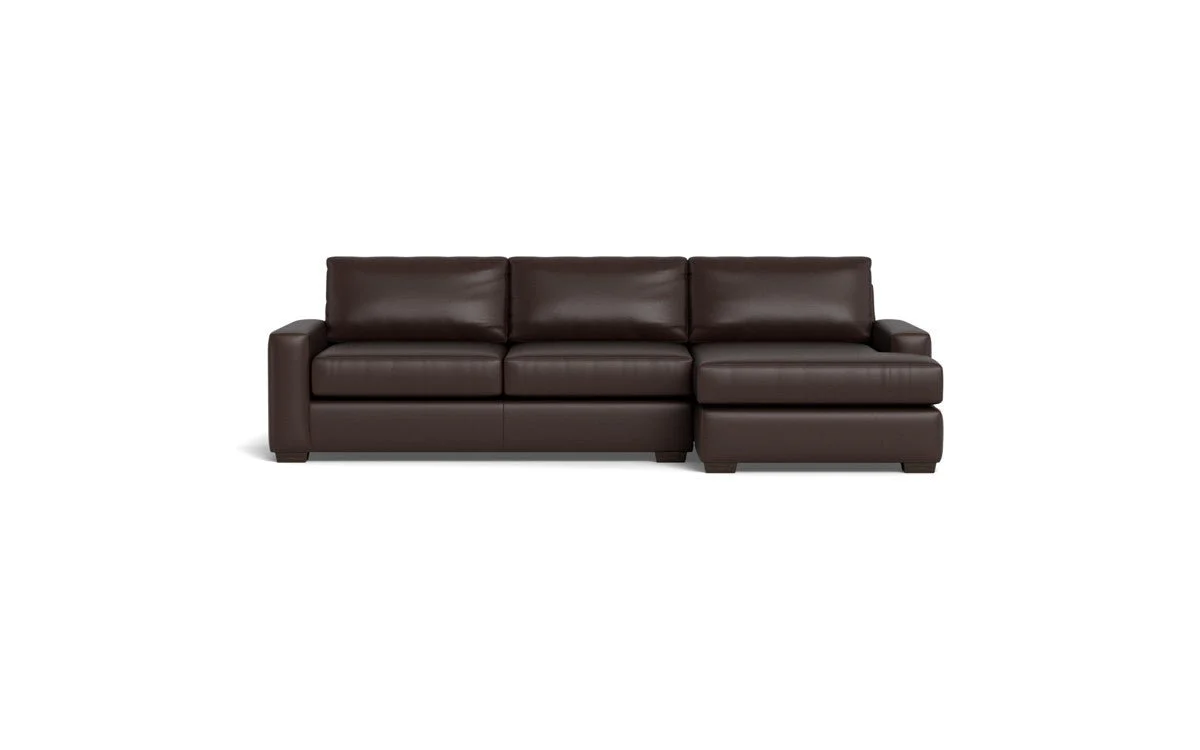 Mas Mesa 123" Deep Leather Right Chaise Sectional - Image 35