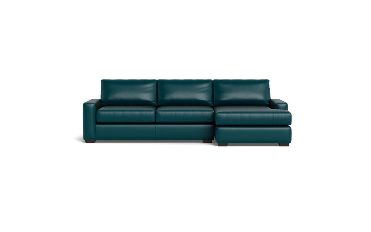 Mas Mesa 123" Deep Leather Right Chaise Sectional - Image 38