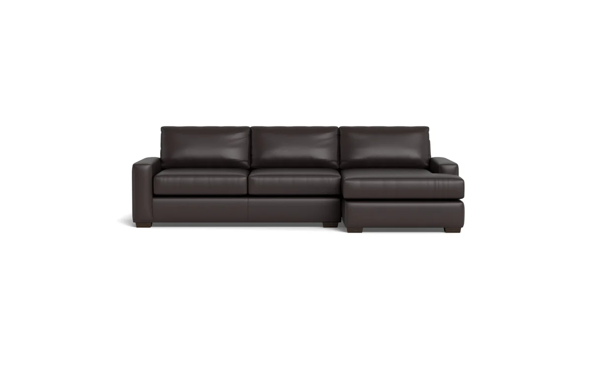 Mas Mesa 123" Deep Leather Right Chaise Sectional - Image 41
