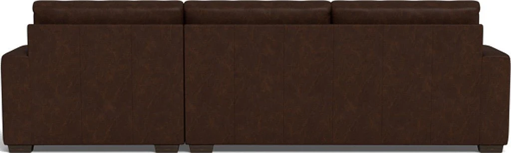 Mas Mesa 123" Deep Leather Right Chaise Sectional - Image 5