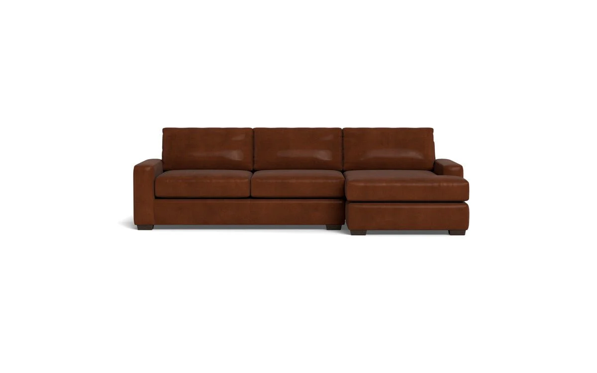 Mas Mesa 123" Deep Leather Right Chaise Sectional - Image 8