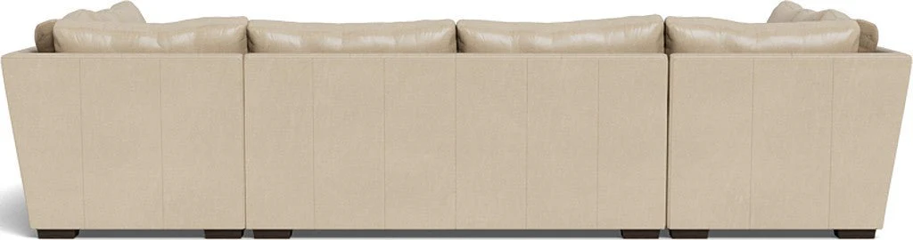 Mas Mesa 166" Deep Leather Condo U Sectional - Image 16