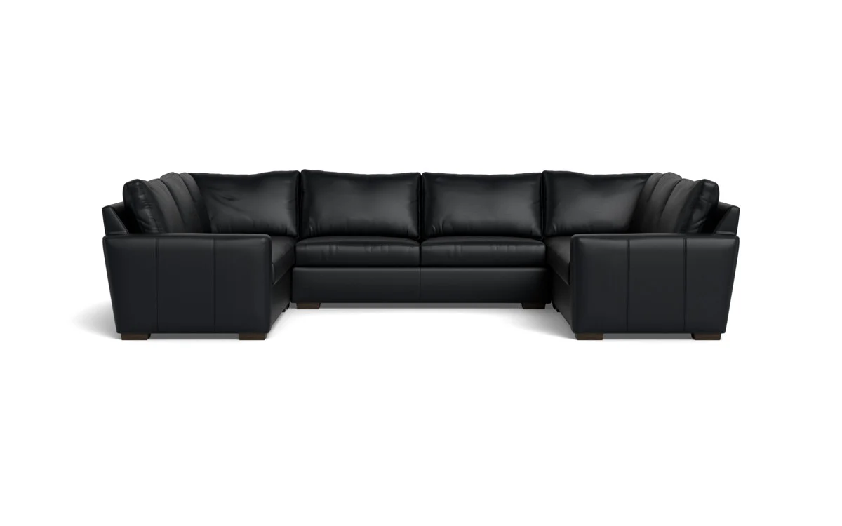 Mas Mesa 166" Deep Leather Condo U Sectional - Image 20
