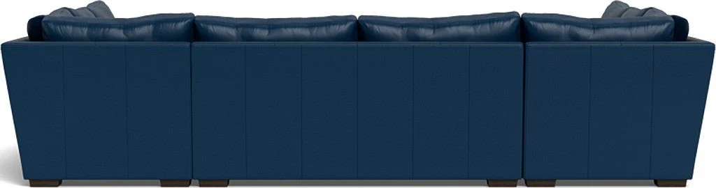Mas Mesa 166" Deep Leather Condo U Sectional - Image 31