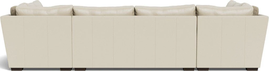 Mas Mesa 166" Deep Leather Condo U Sectional - Image 34